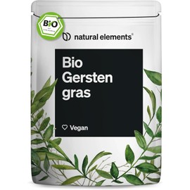Organic barley grass powder 500 g - laboratory-tested. Raw food quality. Vegan. No additives. Sustainably grown. 500 g in a resealable bag.