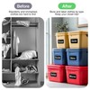 JIEHENG 100Pcs Large Black Labels for Storage Bins,6x4 Inch Removable