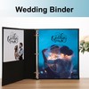 LETVPVOW Vintage Hardback 3 Ring Binder 2 Inch, Professional Leather