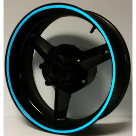 CGD Graphics BLUE REFLECTIVE WHEEL STRIPES RIM STICKERS TAPE DECALS SUZUKI GSXR 600 750 1000