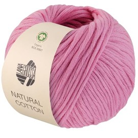LANA GROSSA Natural Cotton Gots Organic Cotton Yarn in Millefili Twill, Hand Knitting Yarn Made of 100% Cotton (Organic), 50 g Wool for Knitting and Crocheting, 80 m Yarn