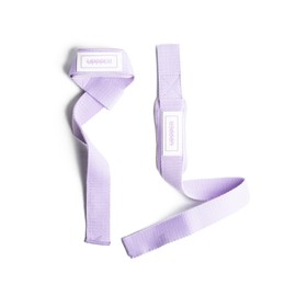 UPPPER Weight Lifting Straps with Padded Neoprene for Deadlifts, Strength Training, Gym Workouts - 22" Cotton Straps for Men & Women | Premium Fitness Gear (Lavender)