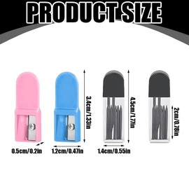 Compass Refills, 2B Compass Replacement Leads, Pack of 100, 2B Compass Replacement Leads, Compass Leads, 2B Compass Leads with Eraser, Compass Leads 2 mm Diameter for Mathematical Drawing Creation, a