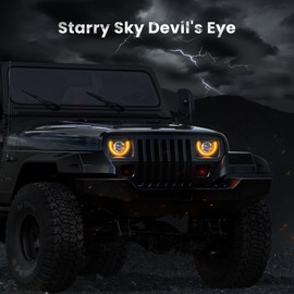 HWSTAR 2025 2000% Bright 5x7 7x6 H6054 Led Headlights Compatible w/Jeep Wrangler YJ Cherokee XJ [DOT][Anti-glare][DRL Turn Signal] Sealed Beam Ford Chevy Express GMC Savana Toyota Nissan D21 etc