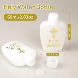 LM.XDBQ 40Pcs Holy Water Bottles Holy Water Container Empty Containers 60ml Holy Water Plastic Bottle