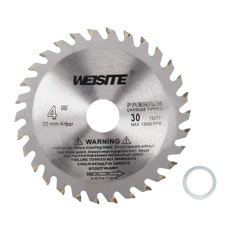 uxcell 4" (105mm) Circular Saw Blade, 30T 5/8" Arbor, Wood