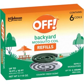 OFF! Backyard Mosquito Repellent Coil Refills, Perfect for Outdoor Patios...