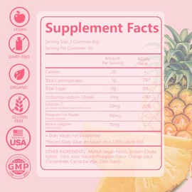 Gomitas Feminine Balance Salud Vaginal Probióticos Piña Hawaiana Zona Intima Mujer
