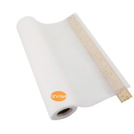 New brothread No Show Mesh Machine Embroidery Stabilizer Backing 12" x10Yd (30cmx9M) roll - Light Weight 50gm (1.8oz) - Cut into Variable Sizes for Machine Embroidery and Hand Sewing