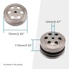 GOOFIT Complete Clutch Assembly Rear Clutch Replacement for GY6 49cc