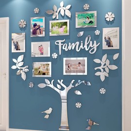3D Wall Sticker Tree DIY Family Wall Sticker Photo Frame Tree Wall Sticker Wall Decoration Children's Room Bedroom Sofa Background Art Sticker