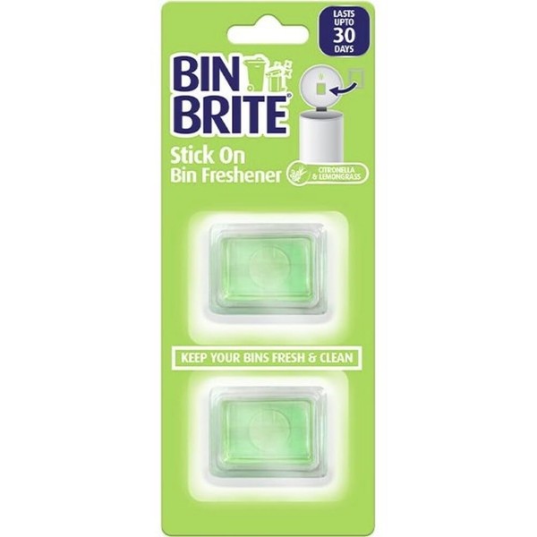 Bin Brite Stick on Bin Freshener Citronella & Lemongrass 2