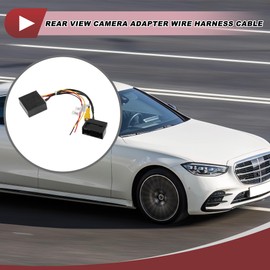 HEROFFIX 1Set Reverse Camera Rear View Camera Adapter Wire Harness Cable for Volkswagen Passat CC Tiguan Front Reverse Backup Camera Wiring Harness Black Metal