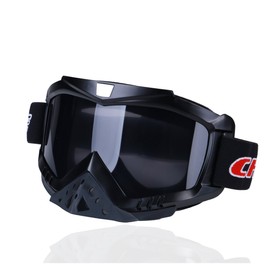 CHCYCLE Motorcycle Motocross Goggles Outdoor Sports Dirt Bike ATV MX Off-Road Goggles(Black)