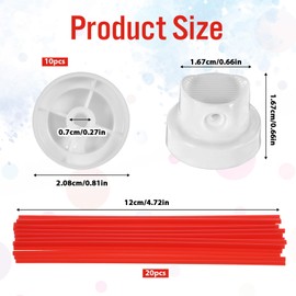 Sprays Can Nozzles Caps Extension Plastic Sprays Can Straw Nozzle Repair Replacement Spray Paint Caps and Nozzles Extensions Kit for Home Garden