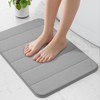 wyewye Memory Foam Bath Mat 40x60 cm Grey - Ultra-Soft