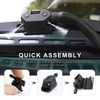 NYTKL 2 PCS Front Windshield Washer Nozzles, 4 Holes Arm