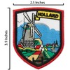 A-ONE 2 PCS Pack- The Netherlands Windmill Embroidery Patch +