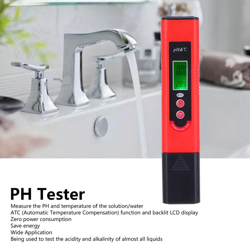 PH‑007 PH Tester Digital LCD PH Meter with Automatic Temperature
