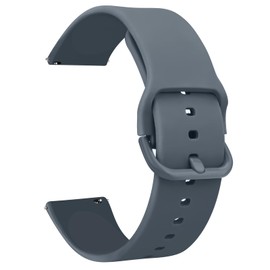 Tobfit 22mm Quick Release Watch Band for Women Men, Silicone Watch Strap Soft Rubber Adjustable Replacement Wristband, Slate Blue