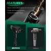 SCITOO 4 ignition coils with 4 iridium Spark Plugs for
