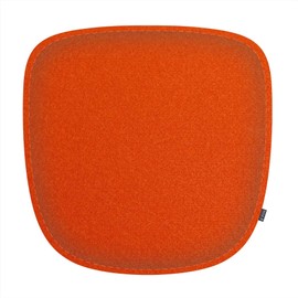 Feltd. Eco felt cushion suitable for armchair chairs such as DAW, DAX, Dar, RAR - comfort with non-slip coating (Pumpkin)