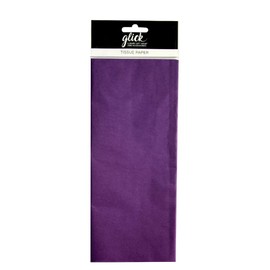 Glick Carta da regalo in tinta unita di lusso, adatta per confezioni regalo e altre arti e mestieri, 4 fogli da 50 x 70 cm quando aperto, viola viola
