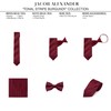 Jacob Alexander Boys' Prep Regular Stripe Tonal Neck Tie -