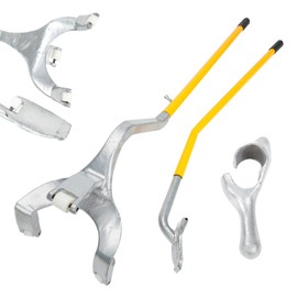 BLACKHORSE-RACING 22.5" to 24.5" Tire Changer Mount Demount Removal Tool Tubeless Truck Extra Bead Keeper Yellow