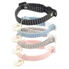 4 Pieces Cute Cat Collar,Cat Breakaway Collar with Anti-Suffocation Buckle,Adjustable