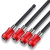 6PCS Bit Extension Bars Hex Socket 6.35mm Extension Bit Holder