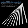 sourcing map 304 Stainless Steel Round Rod 0.5 mm x
