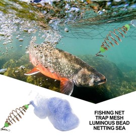 Fishing Nets for Saltwater, Lightweight Fishing Mesh Trap, Lake Creatures Dip Mesh, Explosive Hook Throwing Dropping Lure Trapper