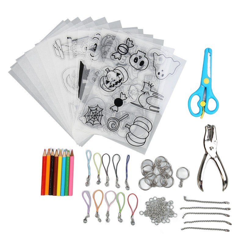 Heat Shrink Plastic Sheet Kit Multipurpose DIY Shrink Art Kit