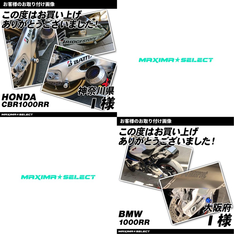 MAXIMASELECT Universal Swing Arm M8 Bolt Aluminum Rear 0.3 inch