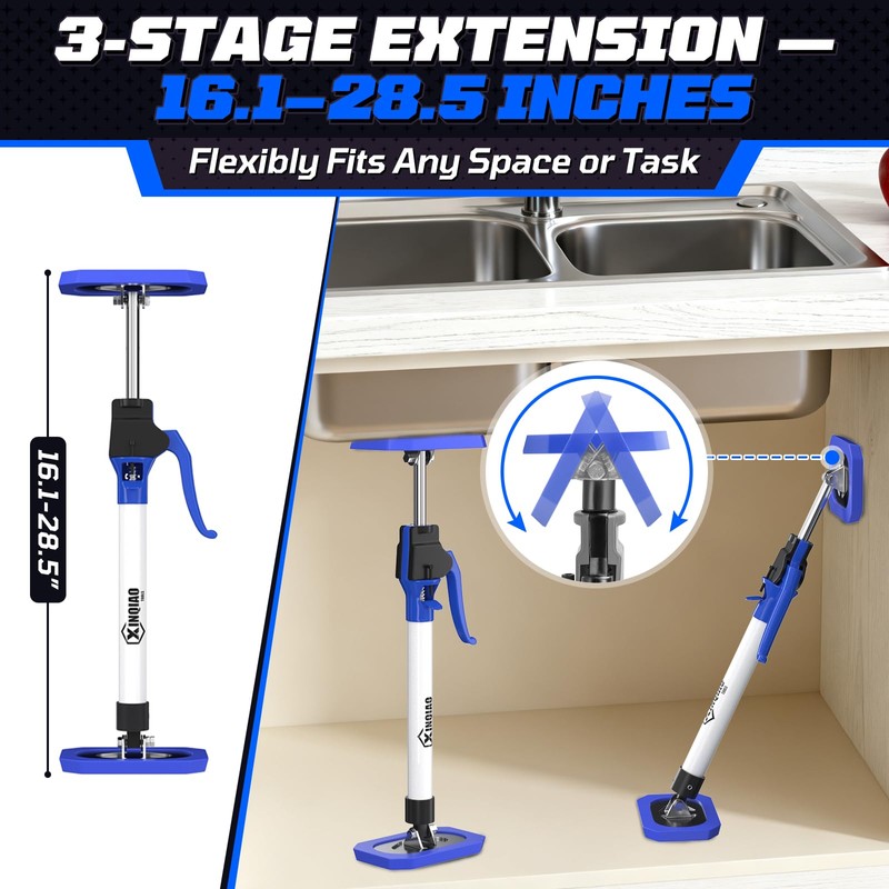 XINQIAO Third Hand Tool Support System, Premium Steel Telescoping Pole