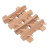 12 Spools Wooden Sewing Thread Holder Foldable Bobbin Hanging Rack