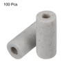 MECCANIXITY 100pcs Ceramic Tube Insulated Electronic Wire Bundle Protection Heat