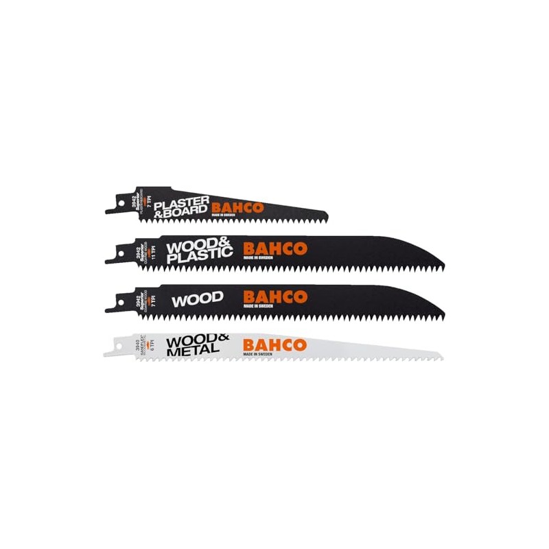 BAHCO Juego 5 Hojas Sable Madera