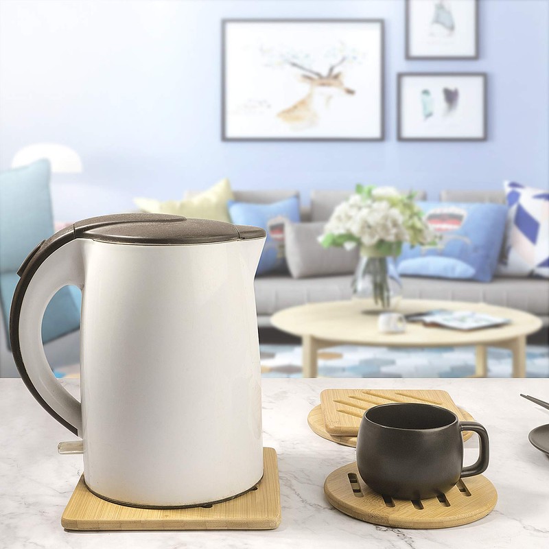 Alfto Hot Pads Trivet,Table Solid Bamboo Wood Trivets for Hot