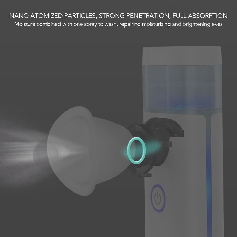 Eye Nebulizer White Portable Rechargeable Massage Moisturizing Atomization Eye Sprayer