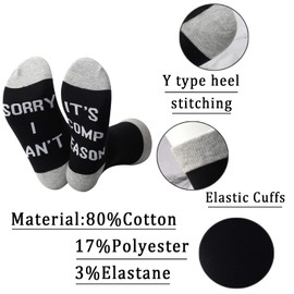 JXGZSO Dance Socks Sorry I Can’t It’s Comp Season Novelty Socks Funny Dancer Gift