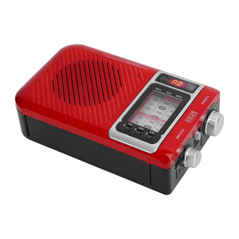 Multifunction Radio with LED Light Speaker Support Memory Card MMC