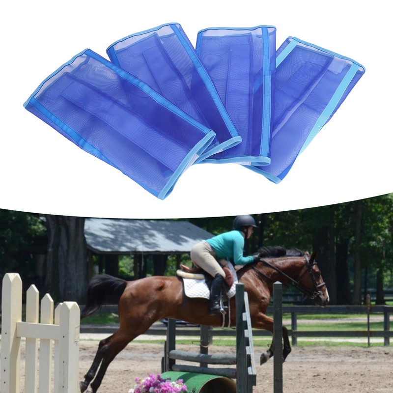 4pcs Horse Leg Boots Breathable Mesh Horse Leg Protective Boots