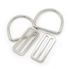 Hamineler 4Pcs 2 Inch Stainless Steel Slide Buckle Adjuster Sliders,