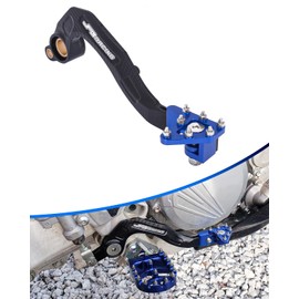 YSMOTO Motorcycle Brake Pedal, Dirt Bike Folding Rear Brake Pedal Foot Lever Forging Aluminum for YZ450F 2010-2023, YZ450FX 2016-2023, WR450F 2012-2023, Blue