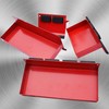 Magnetic Shelf 4-Pcs Set - Red Tool Trays - Metal