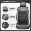 Car Seat Covers Full Set, Memory Foam Leather Car Seat