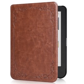 Tenano 6" Kobo Clara Colour/BW/2E Case, Slim Protective Cover with Auto Sleep/Wake - Vintage Brown