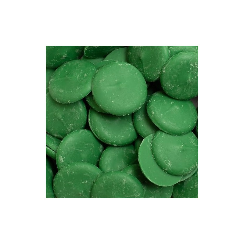 Merckens Dark Green Coating Wafers Candy Melts, 2 Pounds